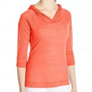 NWT‎ COLUMBIA See Through You Burnout Hoodie Sheer Blend Large
